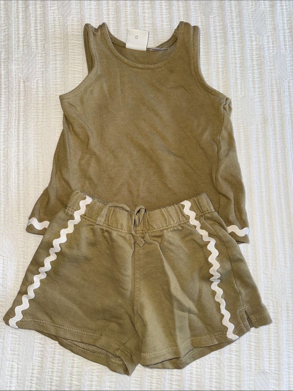 ZARA Knit Tank Top in Olive